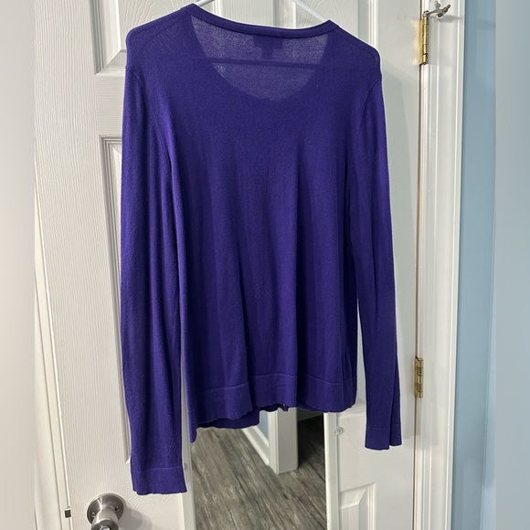 LOFT Purple Cardigan - Picture 3 of 3
